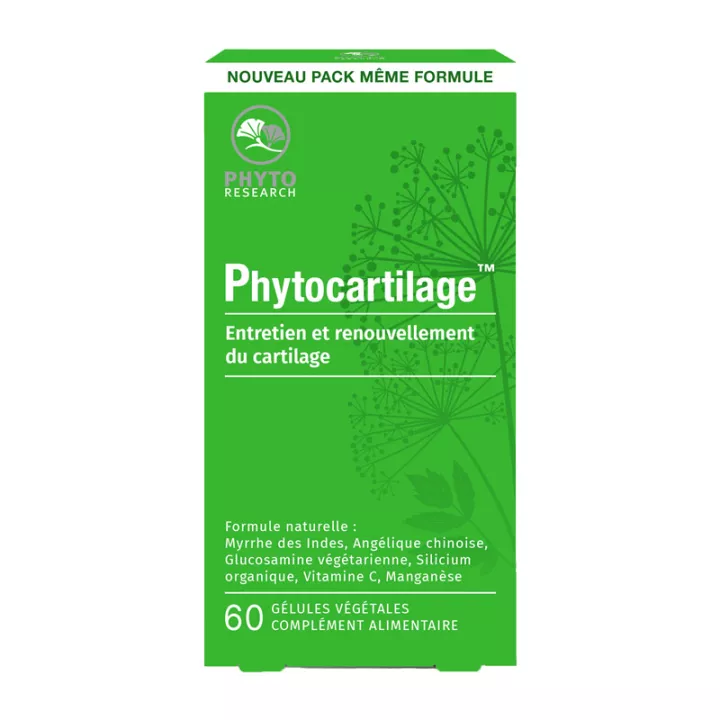 Phytocartilage Entretien et Renouvellement du Cartilage 60 Gélules PhytoResearch