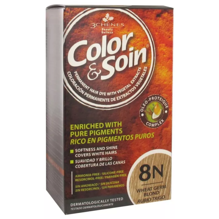 3Chênes Color & Soin Cheveux 8N Blond Blé