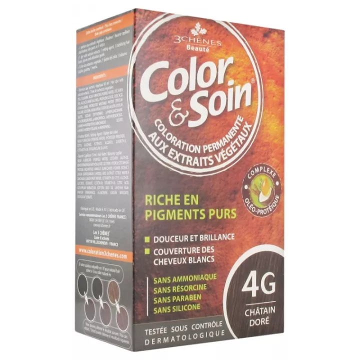 3Chênes Color & Soin Coloration Permanente Cheveux Dorés
