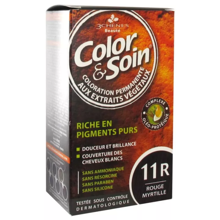 3Chênes Color & Soin Permanent Color Rot & Kupfer Haar