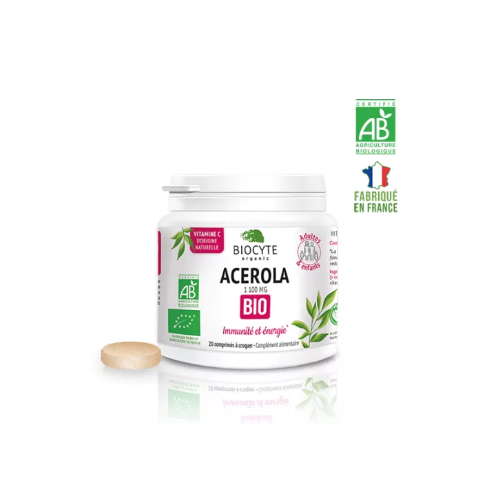 Biocyte Acerola Bio 20 comprimidos mastigáveis