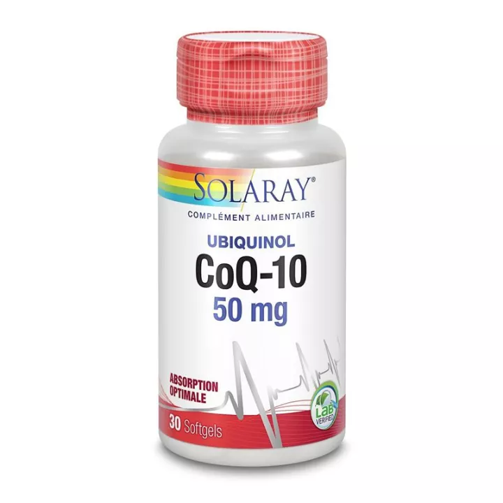 Solaray Coenzima Ubiquinol Q10 50mg 30 Cápsulas