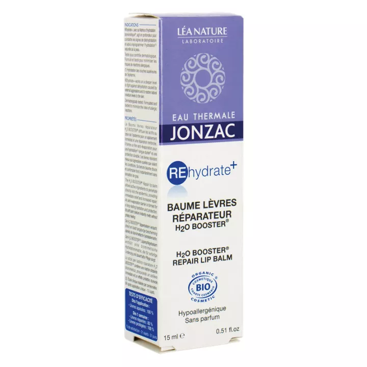 Jonzac Rehydrate+ Восстанавливающий бальзам для губ H2O Booster 15 мл