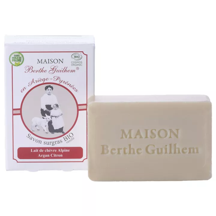 Maison Berthe Guilhem Organic Surgras Soap Argan and Lemon 100g