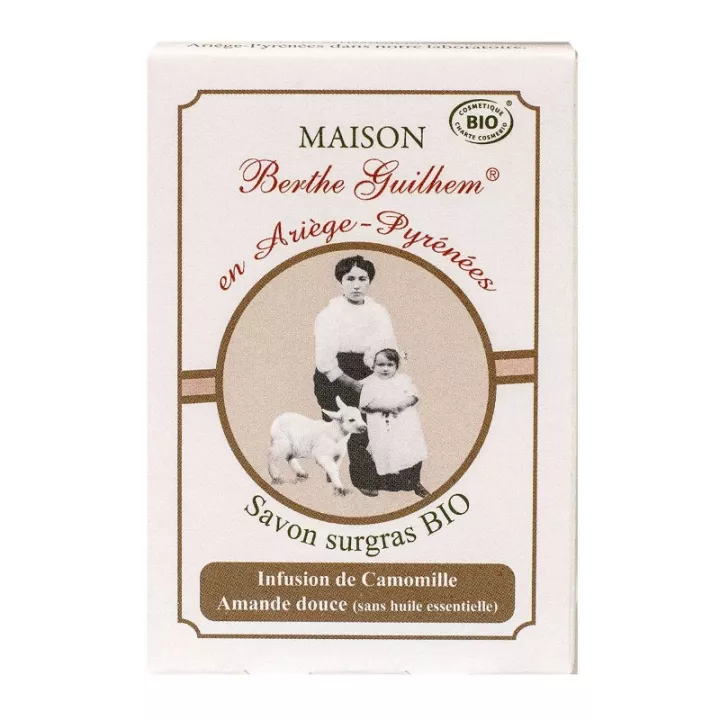 Maison Berthe Guilhem Organic Surgras Soap Chamomile and Sweet Almond Infusion