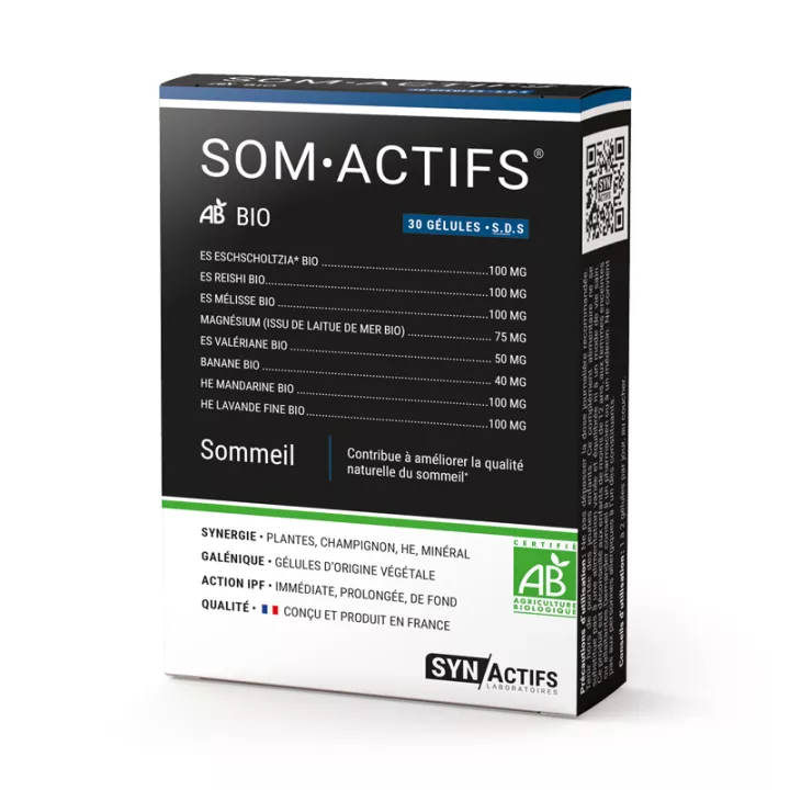 SOMActifs SOMGreen Bio Sleep weckt SYNActives 30 Kapseln auf