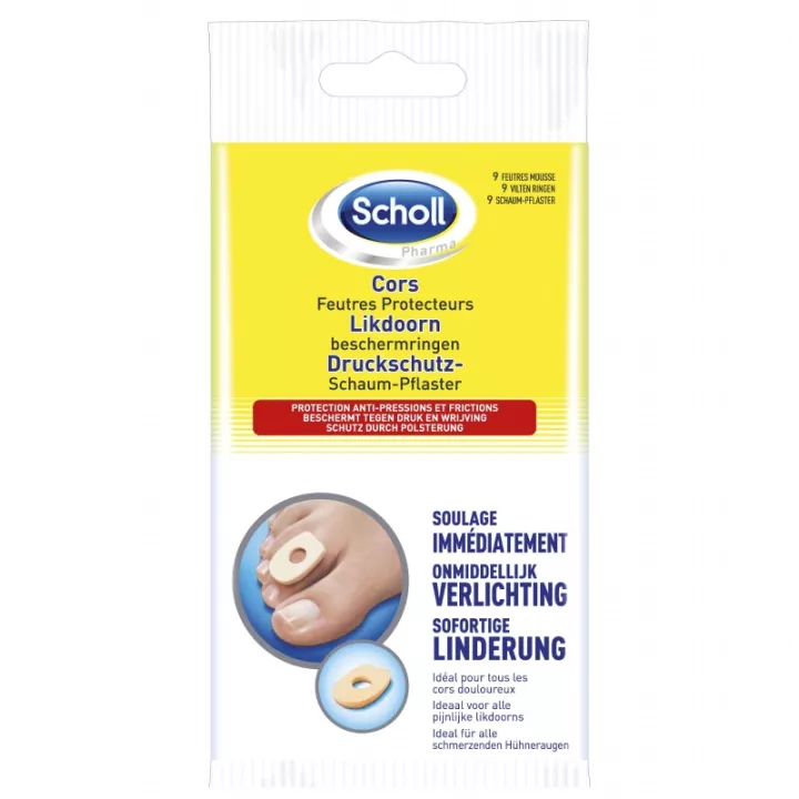 Scholl Cors Feutres Protecteurs 9 Feutres Mousse