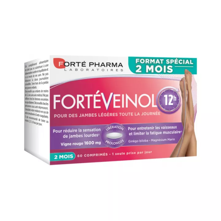 Forté Pharma FortéVeinol 12 uur 60 tabletten