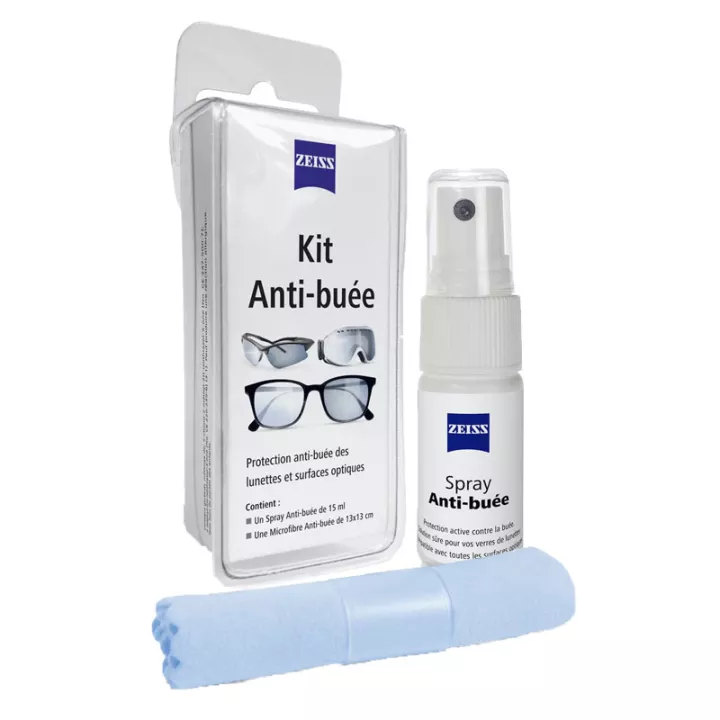 Zeiss Kit Anti-Buée Lunettes et Surfaces Optiques