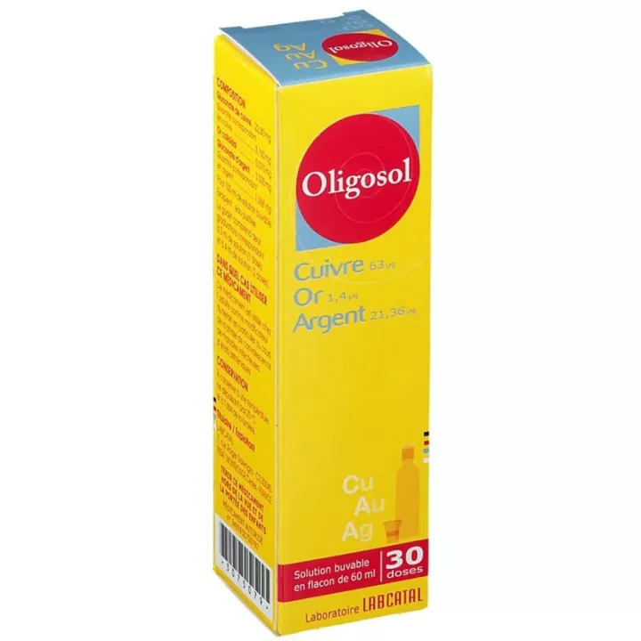 OLIGOSOL Cuivre Or Argent CU-OR-AG Oligothérapie 60ML LABCATAL