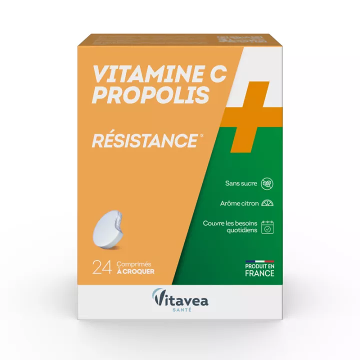 Vitavea Vitamine C Propolis Résistance 24 comprimés