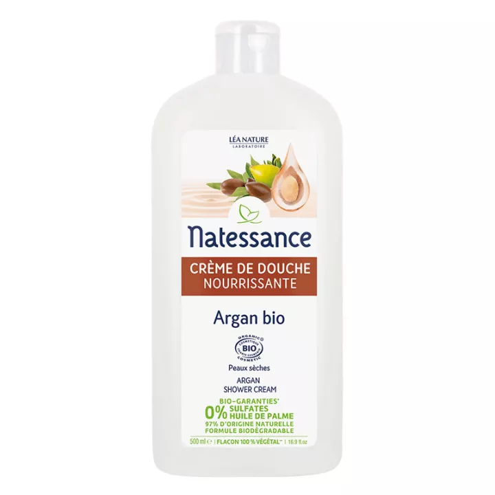 Питательный крем для душа Natessance Organic Argan Nourishing Shower Cream