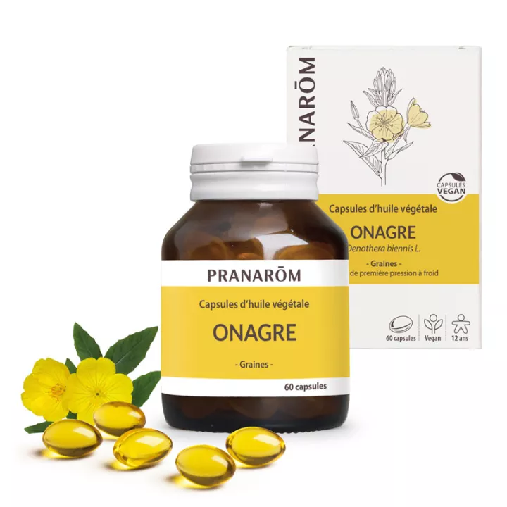Pranarom organic evening primrose vegetable oil 60 capsules