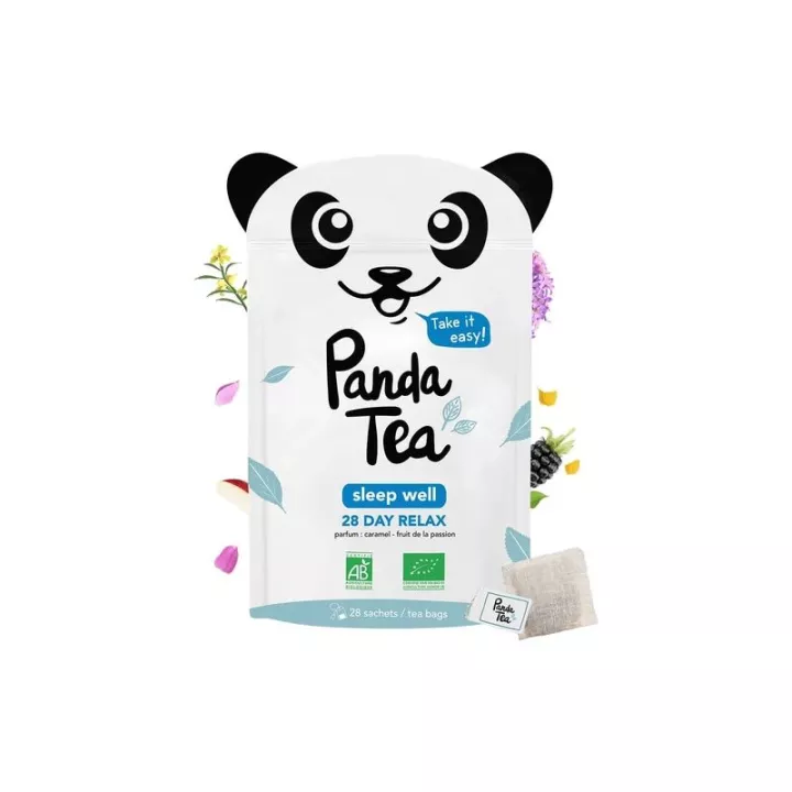 Panda Tea Sleep Well Organic 28 sachês de infusão de relaxamento