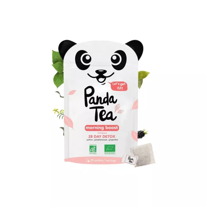 Panda Tea Morning Boost Organic 28 sachês de desintoxicação