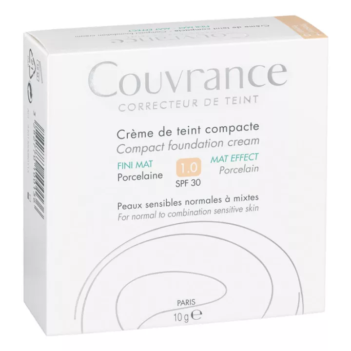 Avène Couvrance Compact Teint Cream Mat Fini 10 gr*.