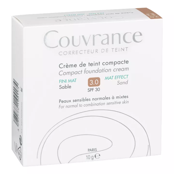 Avène Couvrance Compact Teint Cream Mat Fini 10 gr*.