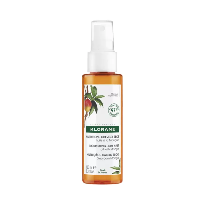 Aceite capilar de mango Klorane para cabello seco