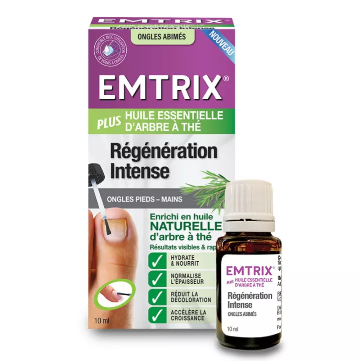 Aceite esencial de árbol de té EMTRIX Plus para uñas dañadas