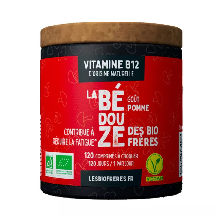 Les Bio Frères La Bédouze Organic Vitamin B12 Apple 120 tablets