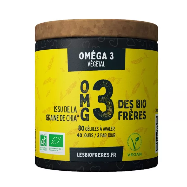 Les Bio Frères OMG 3 Bio Omega 3 80 capsules on sale in