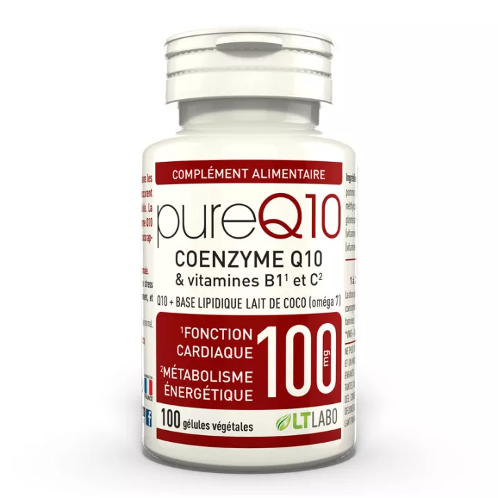 LT Labo PURE Q10 Coenzyme Q10 + Vitamines anti-oxydant gélules