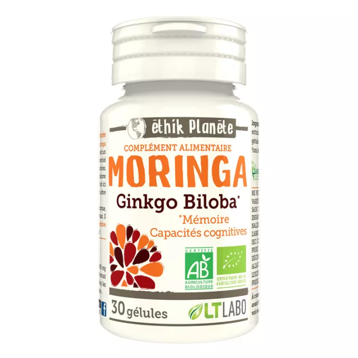 LT Labo Éthik Planet Moringa Ginkgo Biloba Organisches Gedächtnis