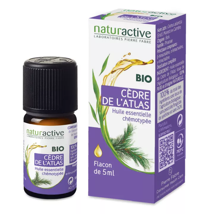 Olio essenziale organico chemiotipato naturattivo CEDAR ATLAS 5ml