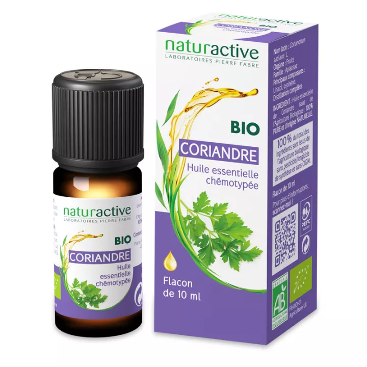 Olio essenziale chemiotipato biologico Naturactive CORIANDER 10ml