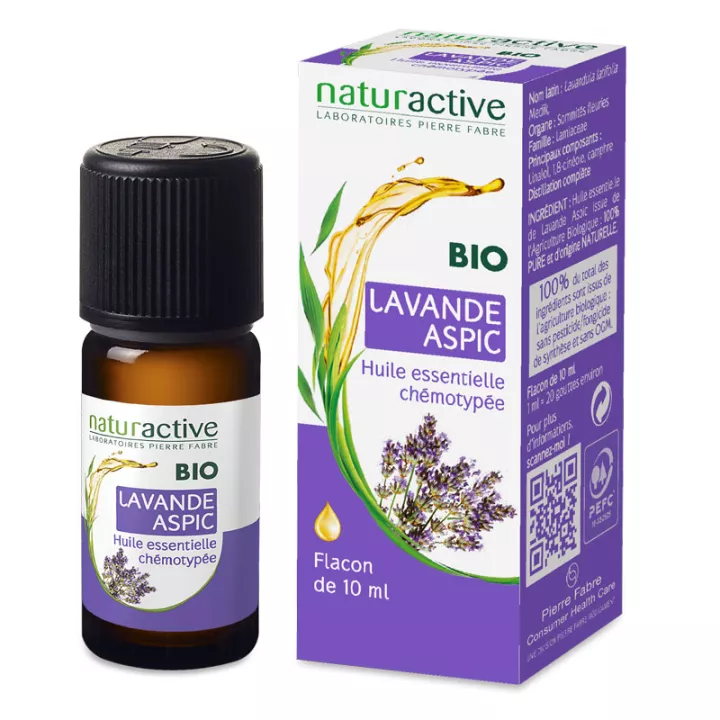Naturactive Organic Essential Oil Lavender Aspic 10 ml