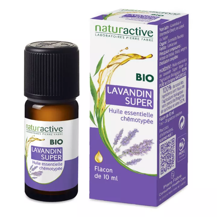 Naturactive LAVANDIN 10ml de óleo essencial orgânico quimiotipado