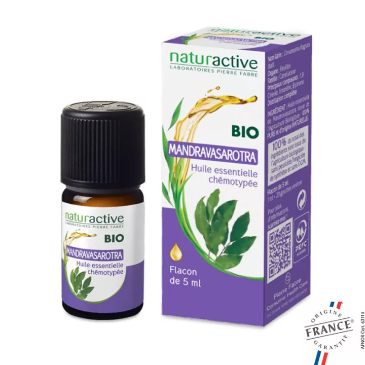 Olio essenziale organico chemiotipato naturattivo MANDRAVASAROTRA 5ml