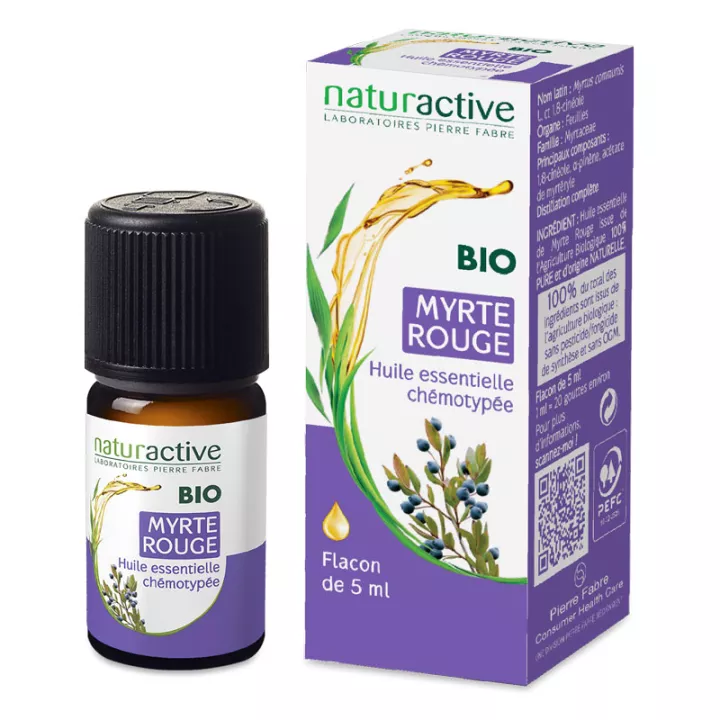 Naturactive Huile Essentielle Bio Chémotypée MYRTE ROUGE 5ml