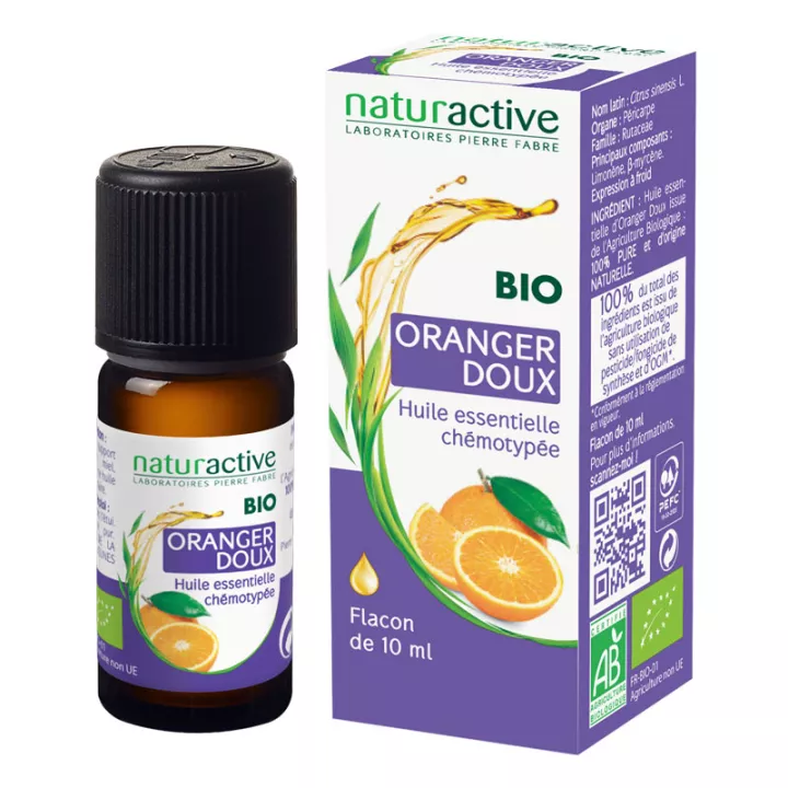 Naturactive Aceite Esencial Orgánico Quimiotipado DULCE NARANJA 10ml