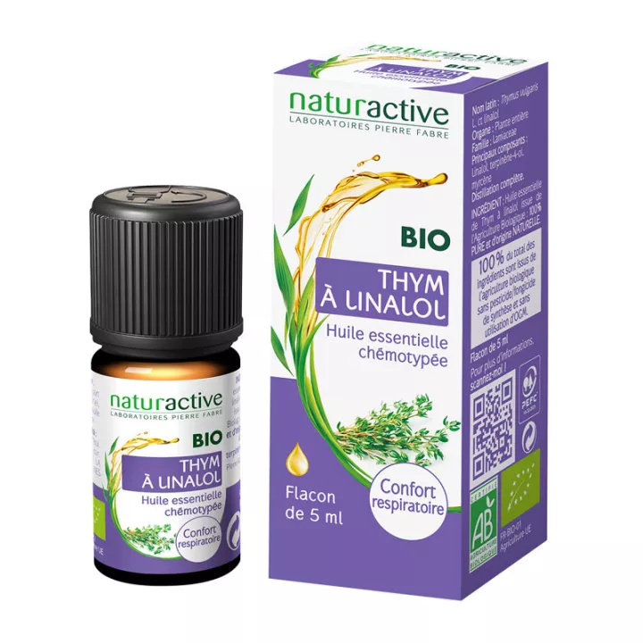 Olio essenziale organico chemiotipato naturattivo THYM A LINALOL 5ml