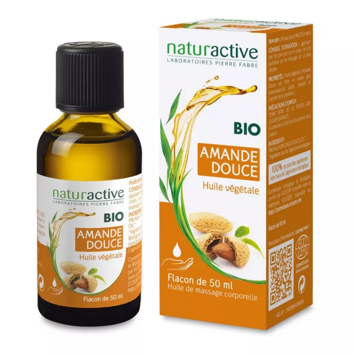 Olio vegetale biologico alle mandorle dolci Naturactive 50ml