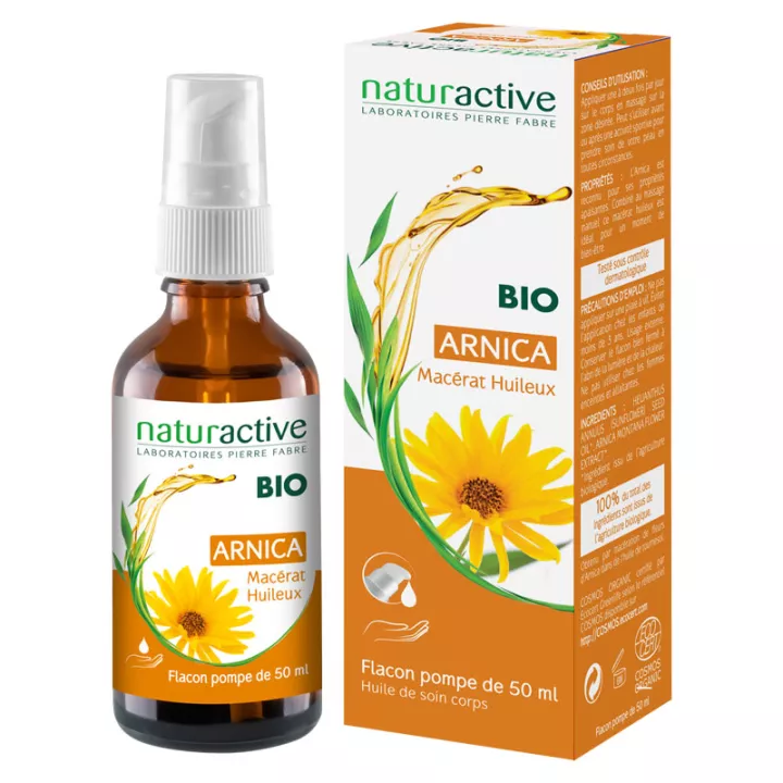 Óleo vegetal de arnica orgânica Naturactive 50ml