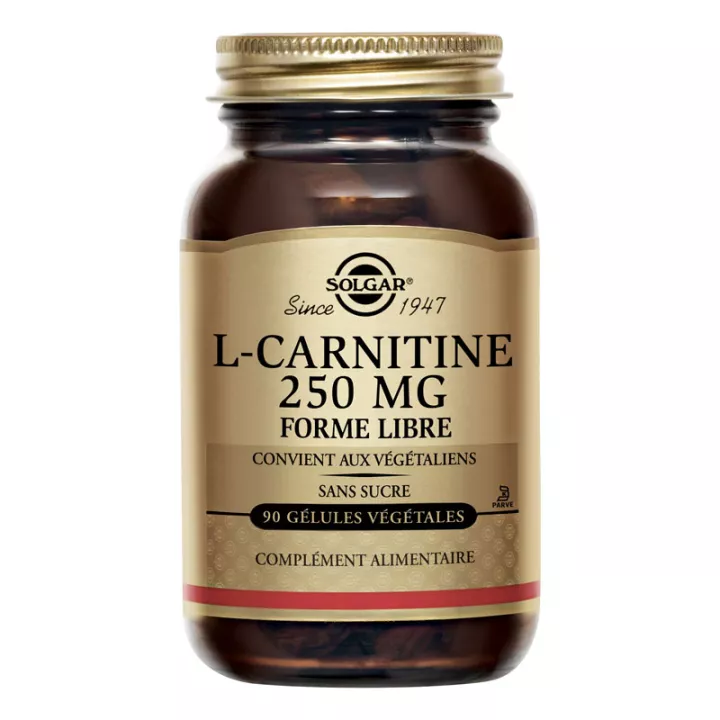 Solgar L-Carnitina 250mg 90 Capsule Vegetali