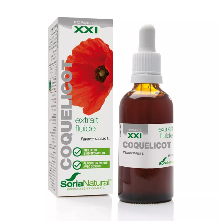 Soria Natural Poppy Fluid Extract 50ml