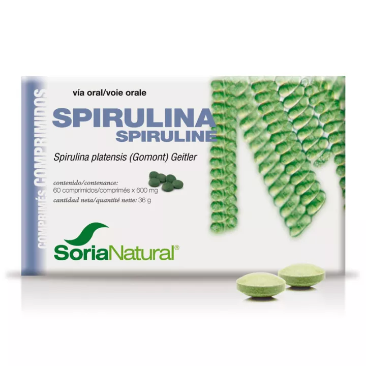 Soria Natuurlijke spirulina 60 tabletten