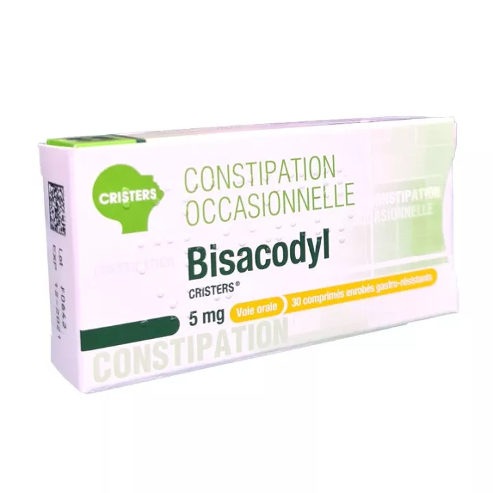 Achetez BISACODYL CRISTERS 5mg Laxatif 30 comprimés en pharmacie