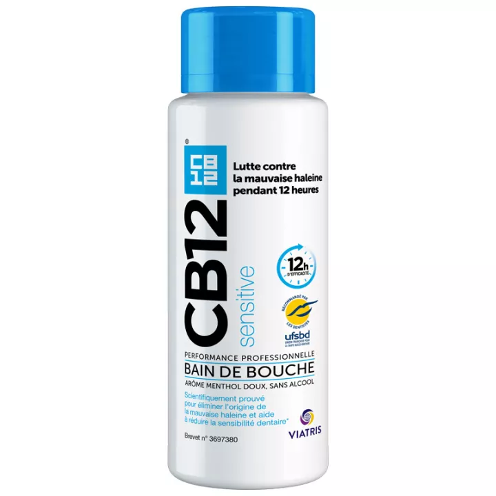 CB12 Sensitive Mundwasser Aroma Menthol Mild Alkoholfrei 250 ml