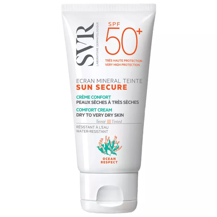 SVR Sun Secure Tinted Mineral Screen spf50 + piel seca