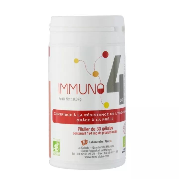 Immuno4 Stimulant naturel de l'immunité BIO 30 gélules