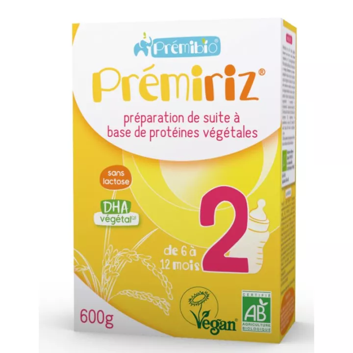 PrémiRiz 2nd Age Latte per neonati biologico Prémibio 600g