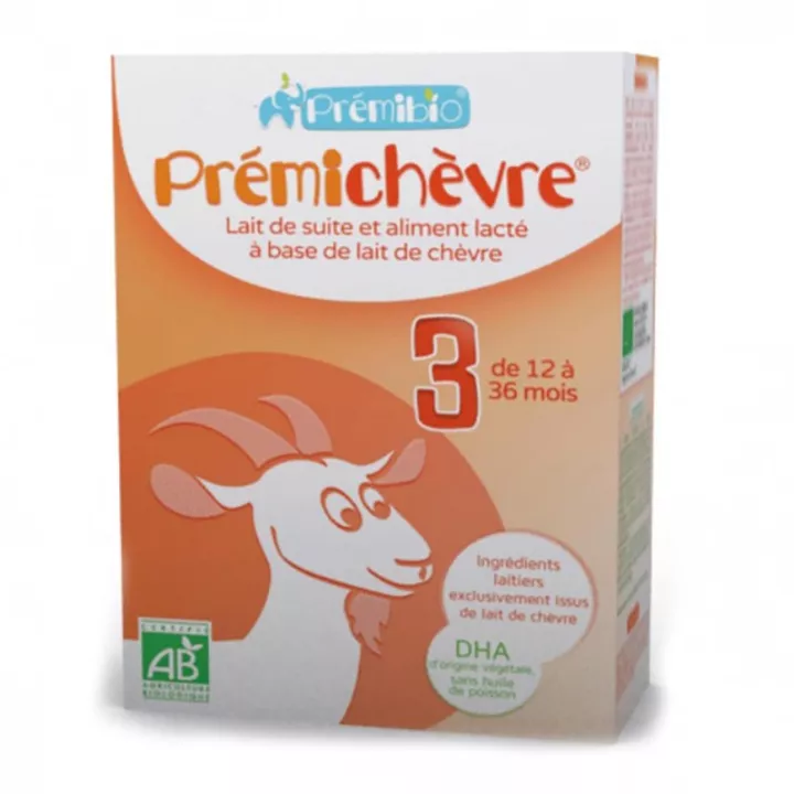 Leite infantil orgânico de 3ª idade PrémiGoat 600 g