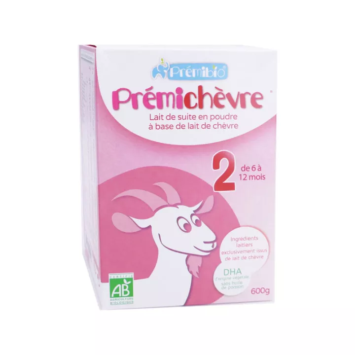 PremiGoat 2nd Age Organic Goat Infant Milk Prémebio 600 g