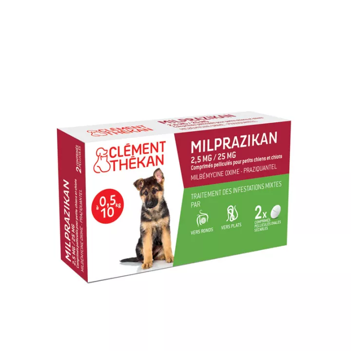 Milprazikan Welpe Kleiner Hund 2 Tabletten Clément Thékan