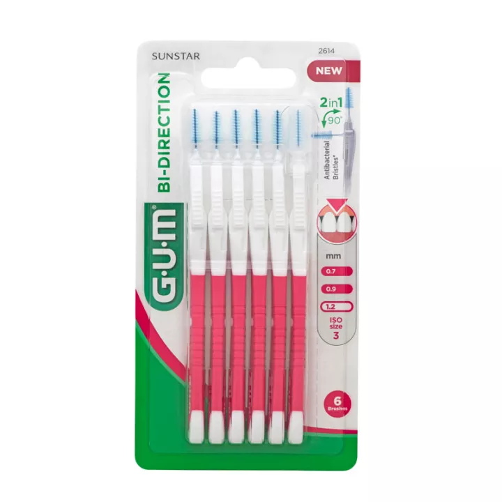 Sunstar Gum Brossette Interdentaire Bi-Direction 1,2 mm