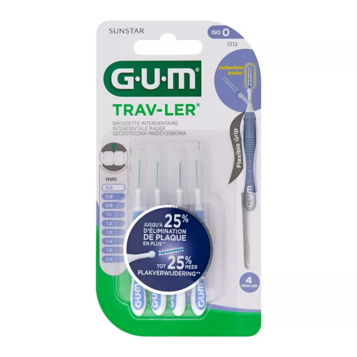 Escova Interdental Sunstar Gum Trav-Ler 0,6 mm